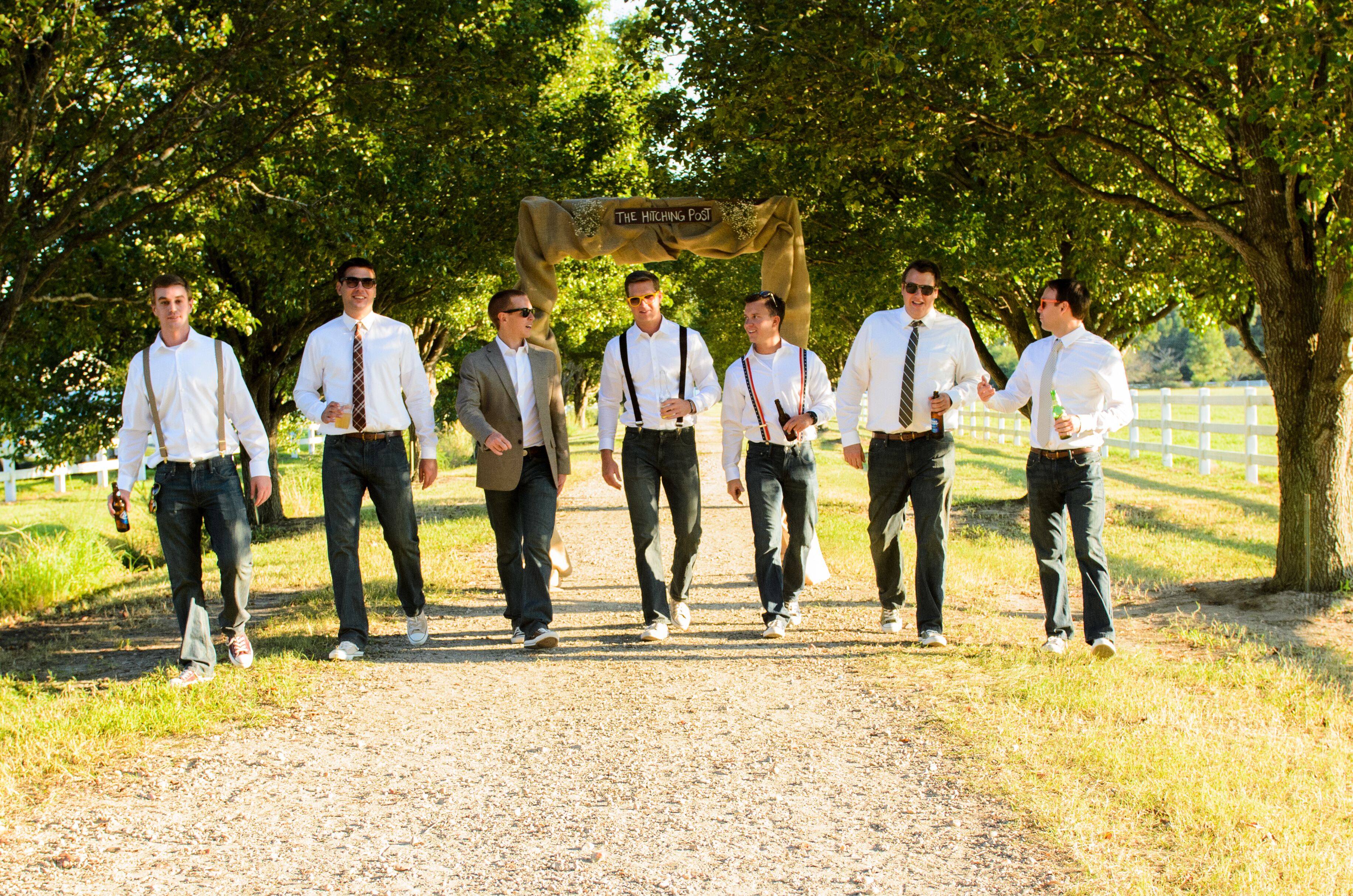 groomsmen in jeans