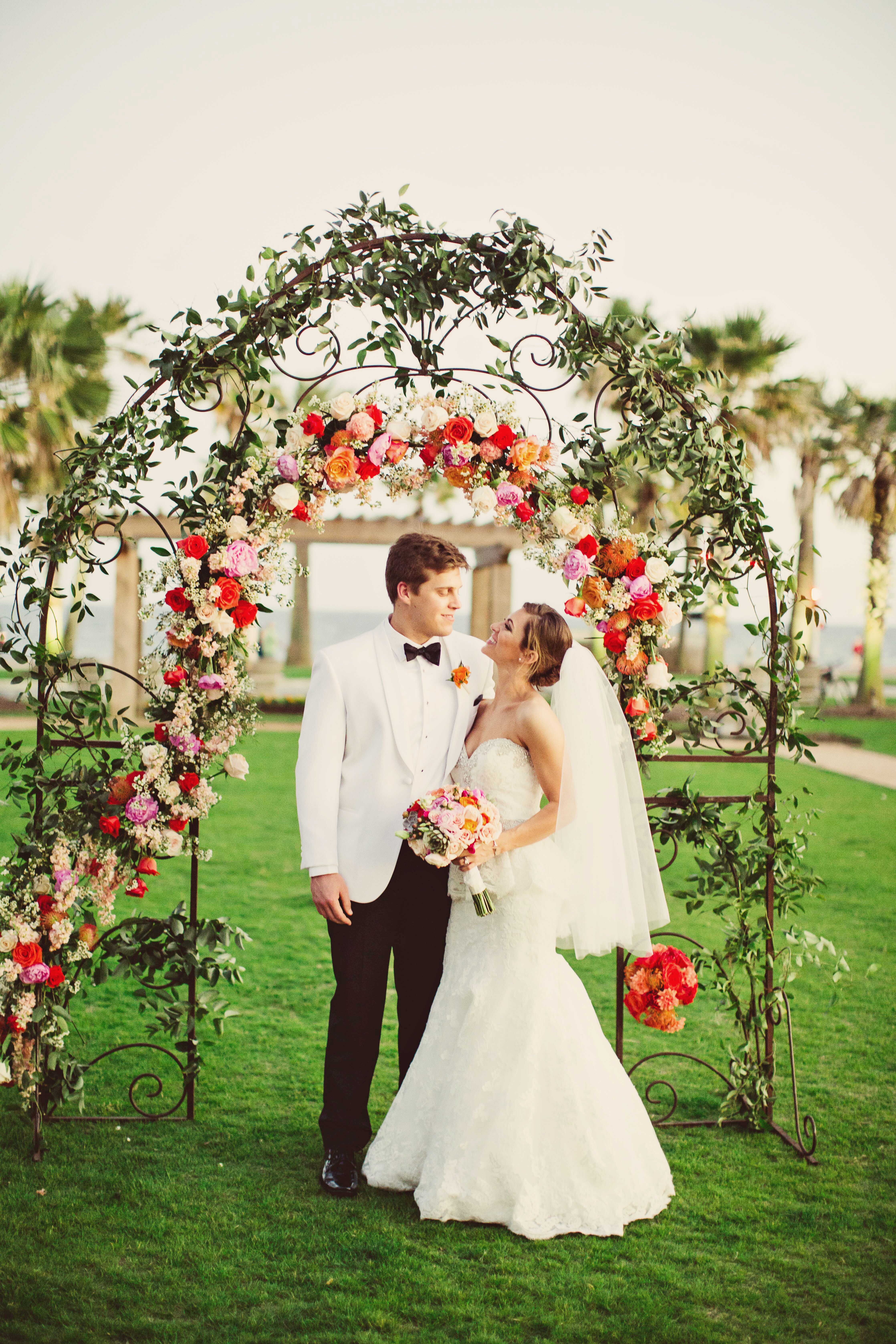 A Colorful, Classic Wedding at Hotel Galvez & Spa in Galveston, Texas