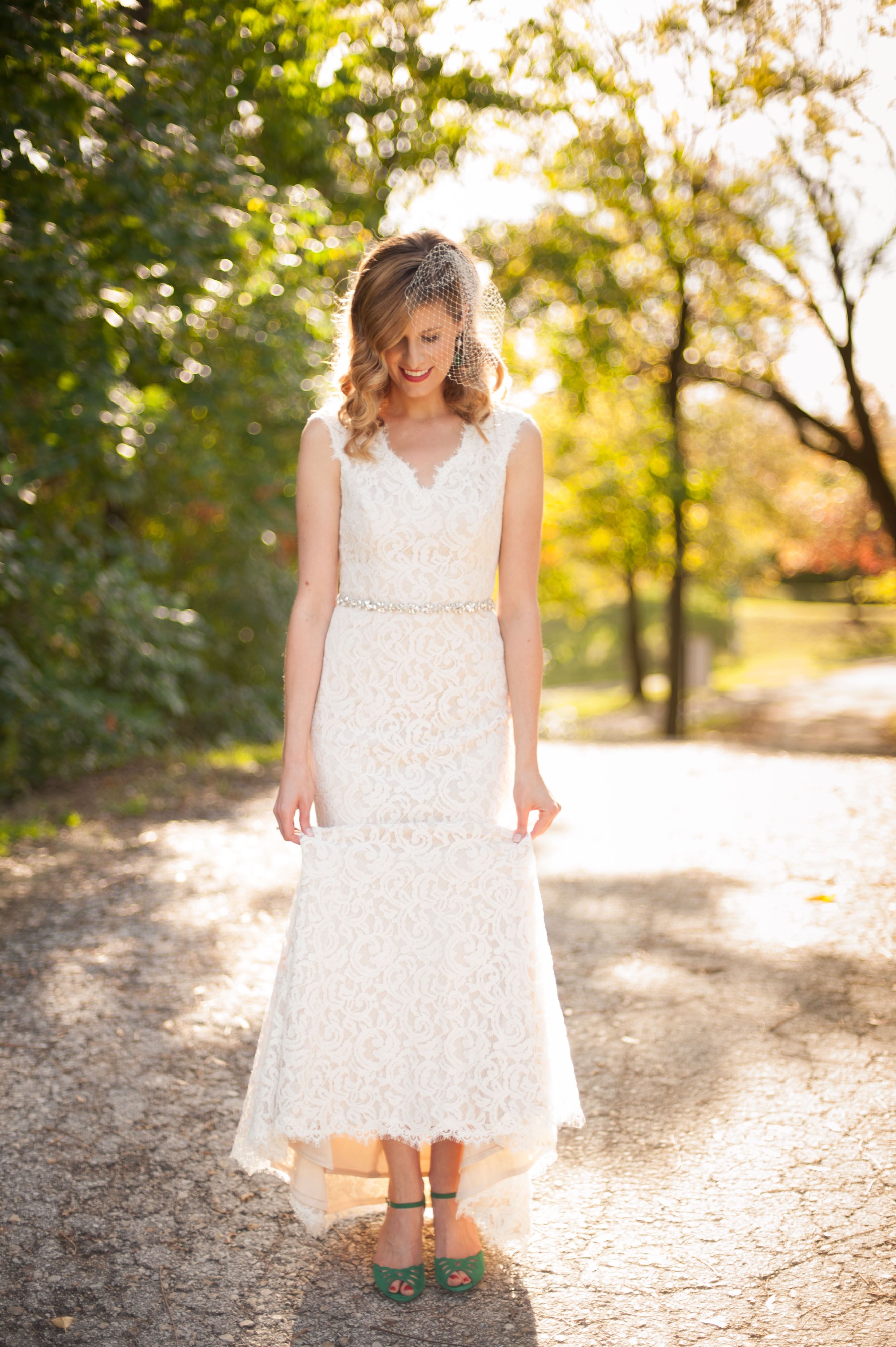 White shoes clearance with ivory dress