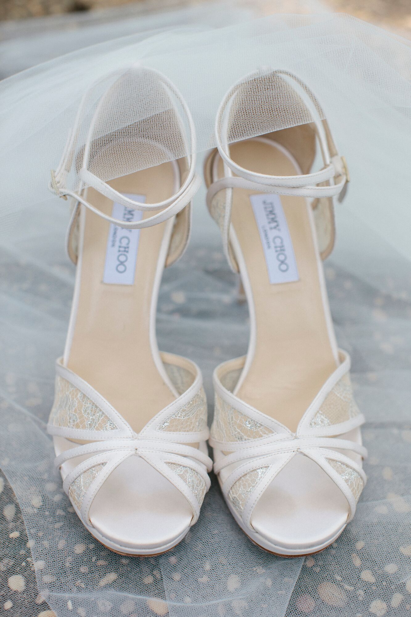 Timeless White Jimmy Choo Wedding Shoes