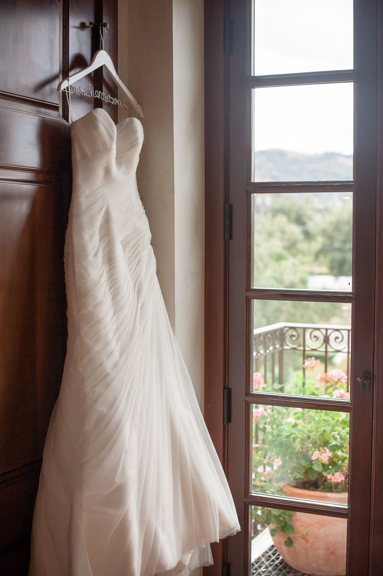 Ivory Pronovias Tulle Wedding Dress