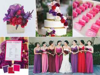 Jewel toned wedding color palette