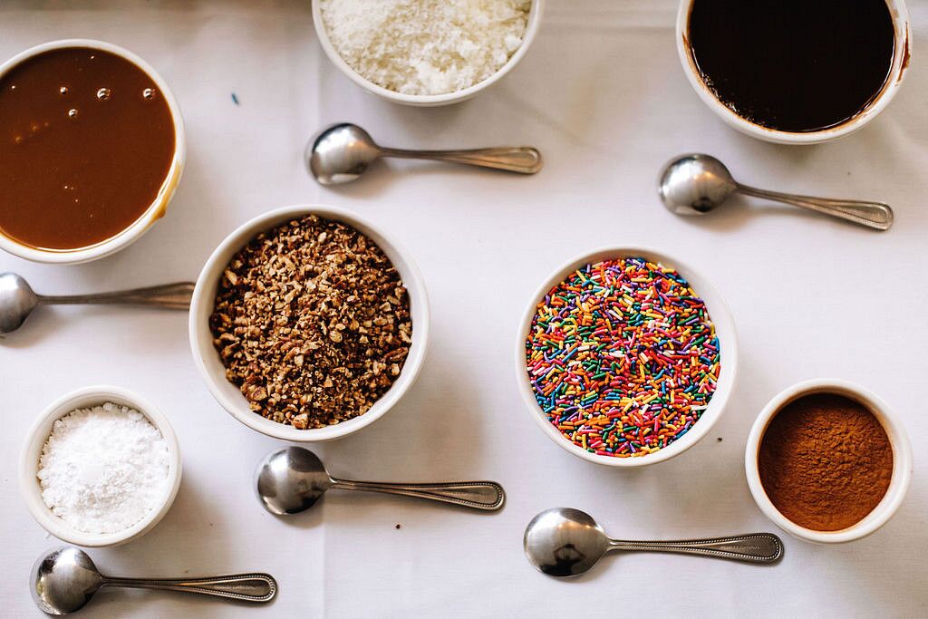 Modern Ice Cream Sundae Bar