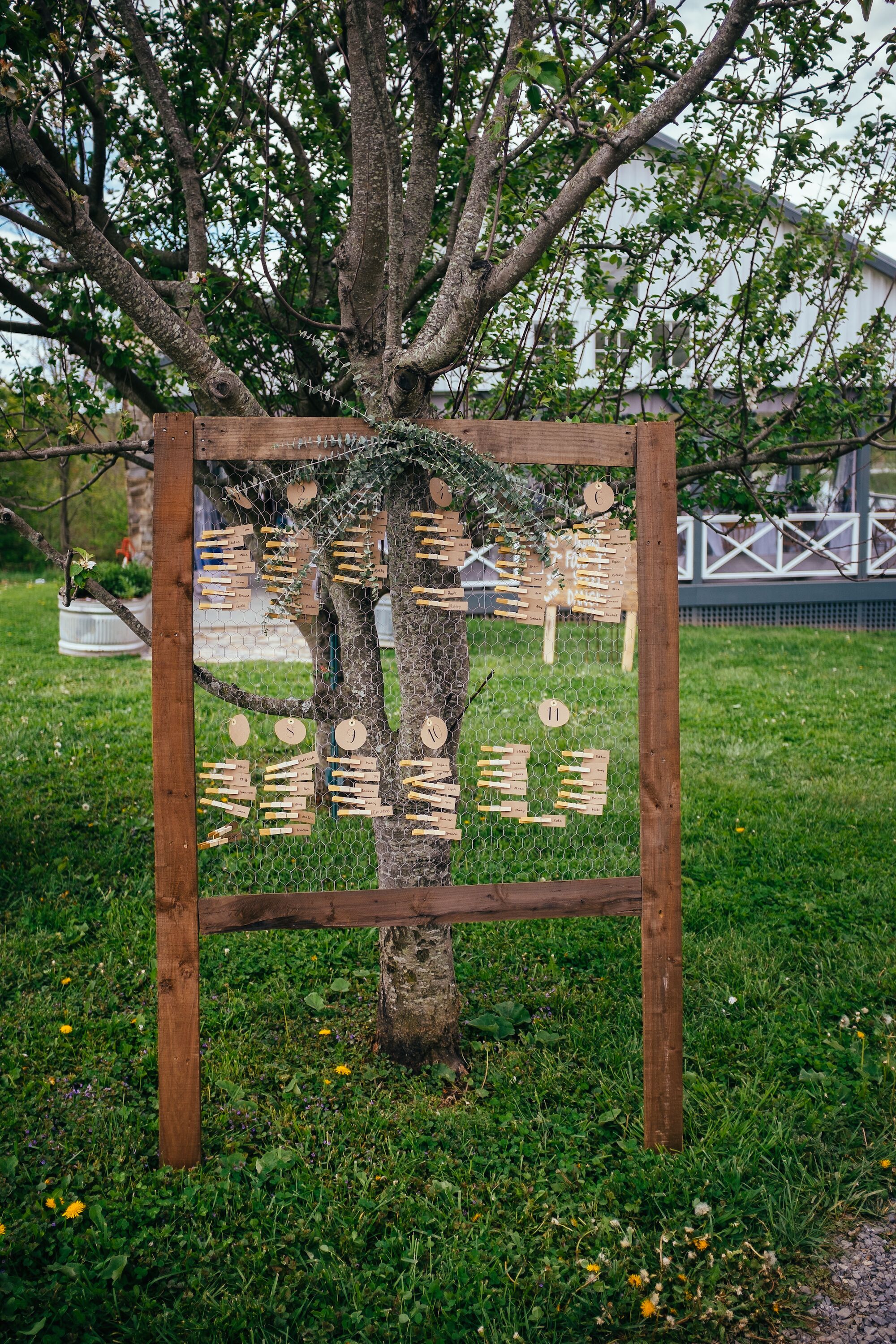 DIY Rustic Seating Chart