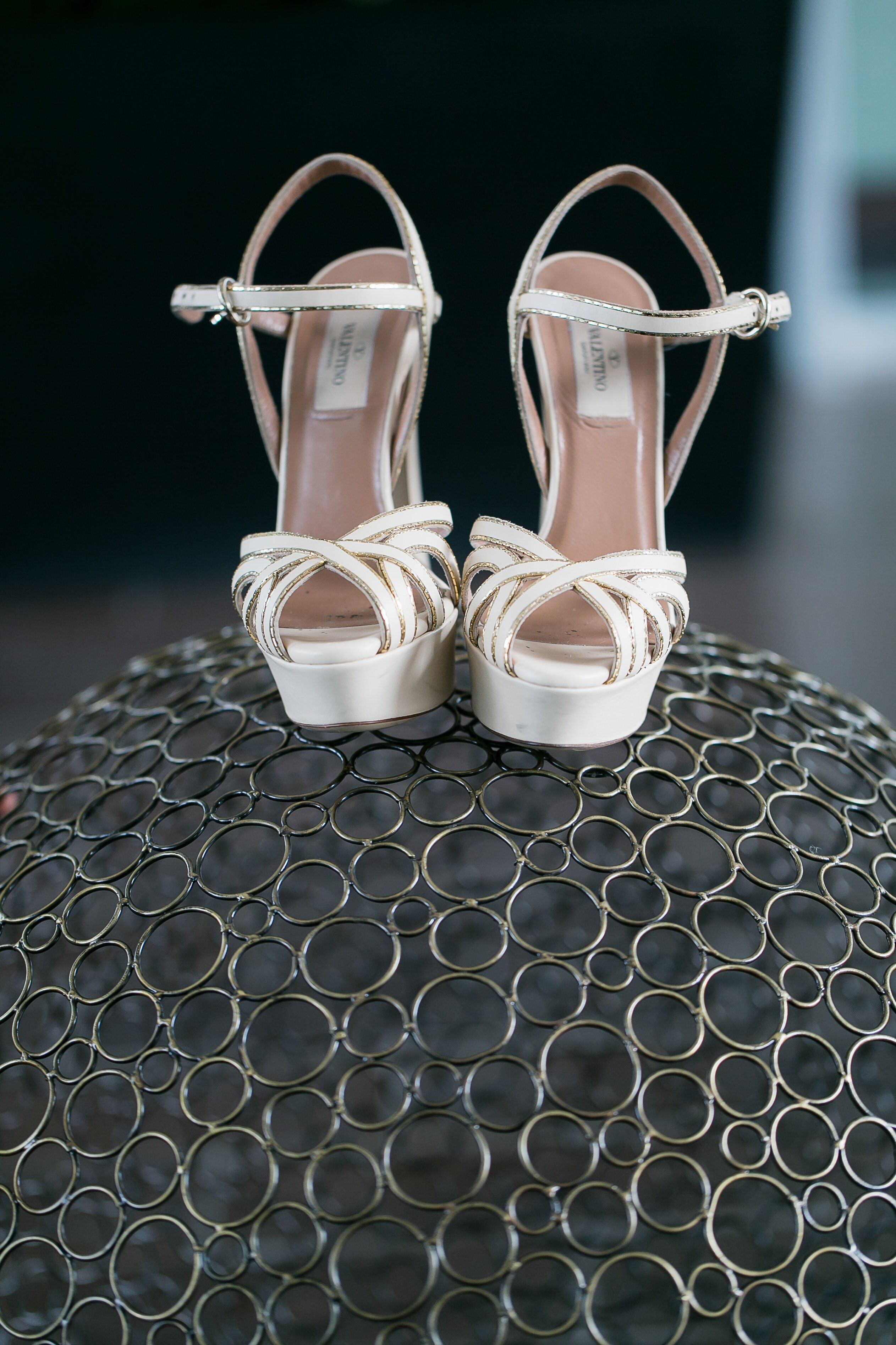 White Platform Bridal Shoes by