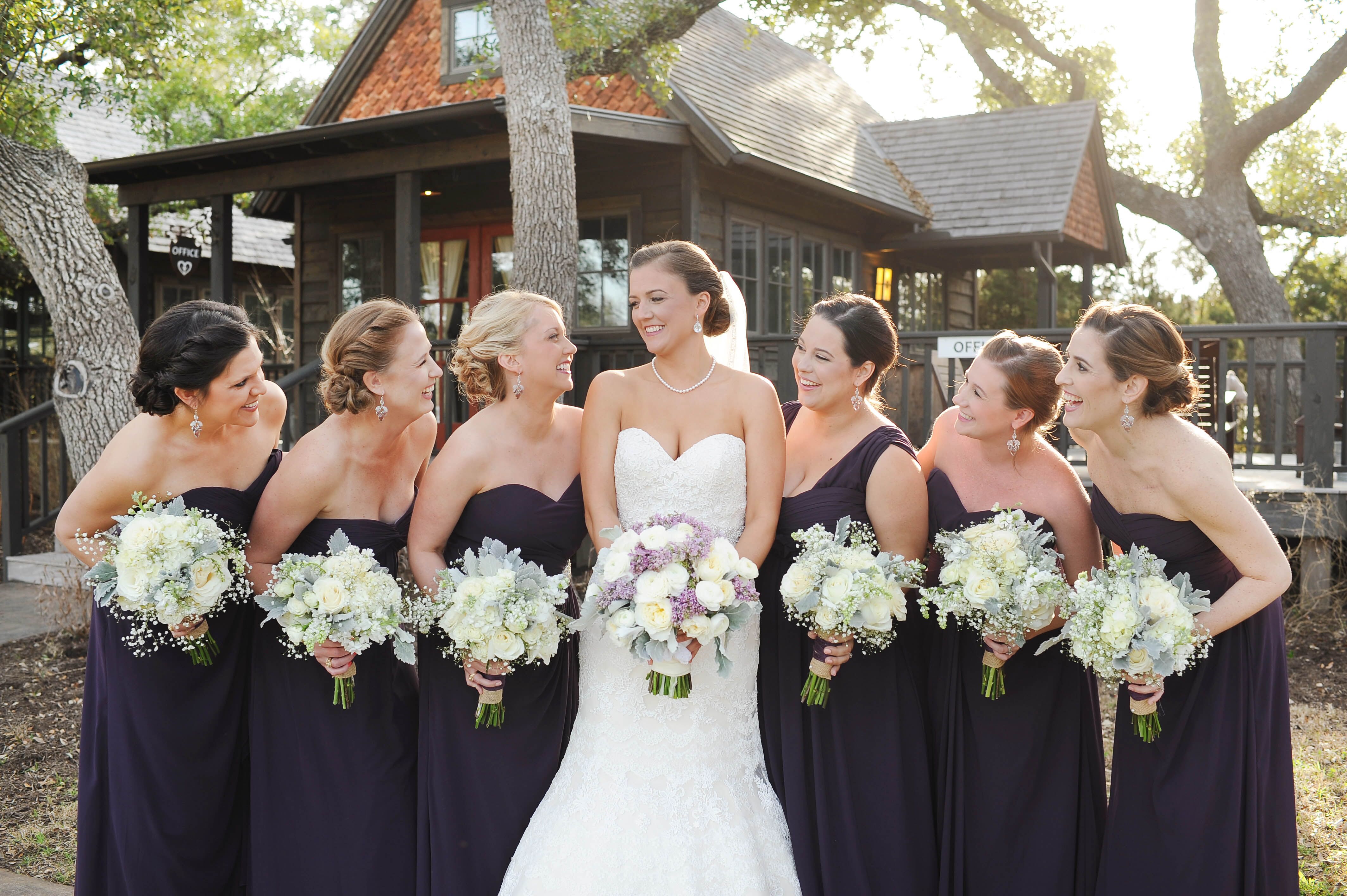 Eggplant bridesmaid outlet dresses with sleeves