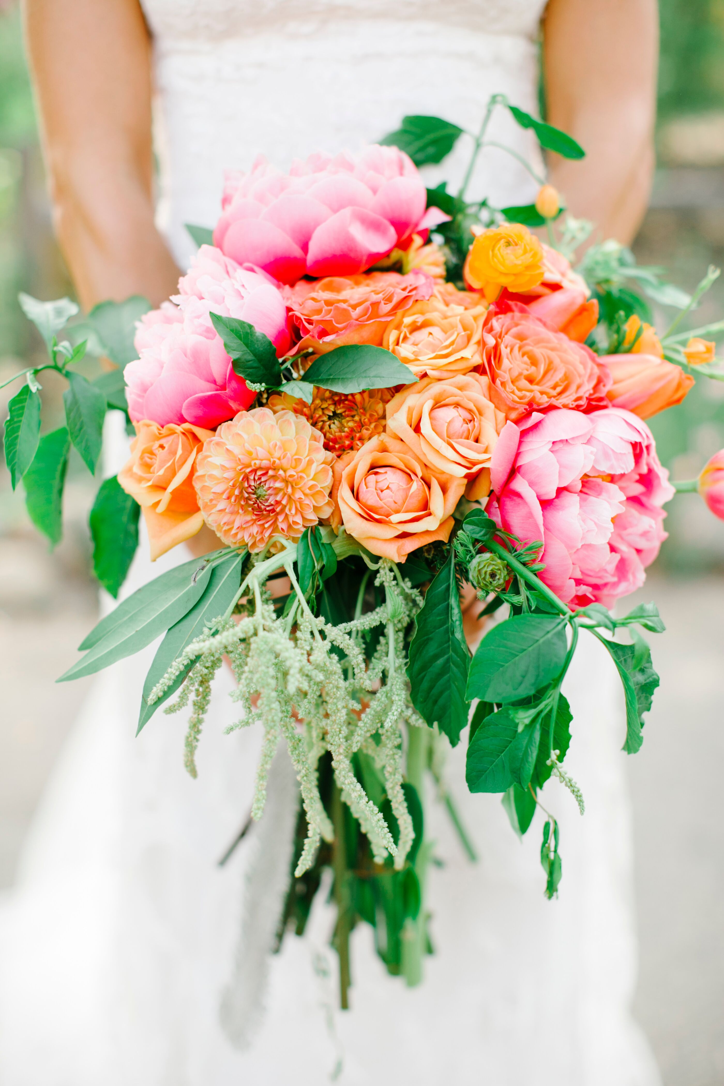 Peach and Pink Romantic Bouquet