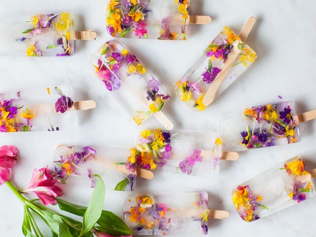 Floral Ice Pops by Nora Rose Mueller from The Nest!