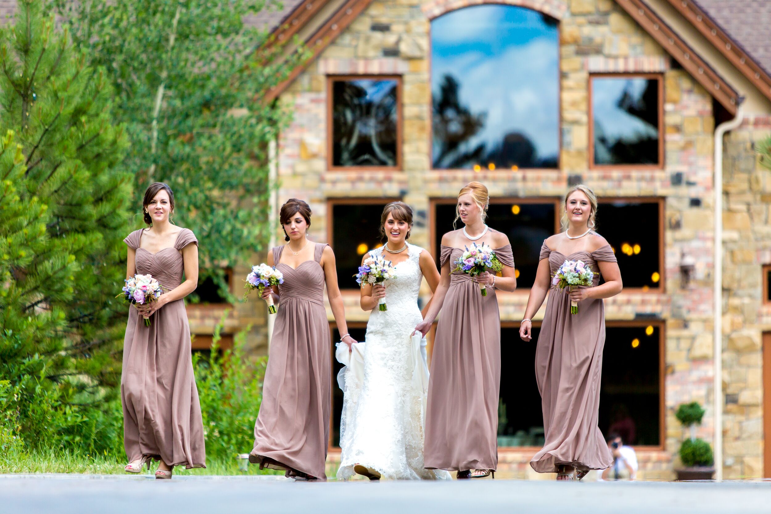 mocha bridesmaid dresses