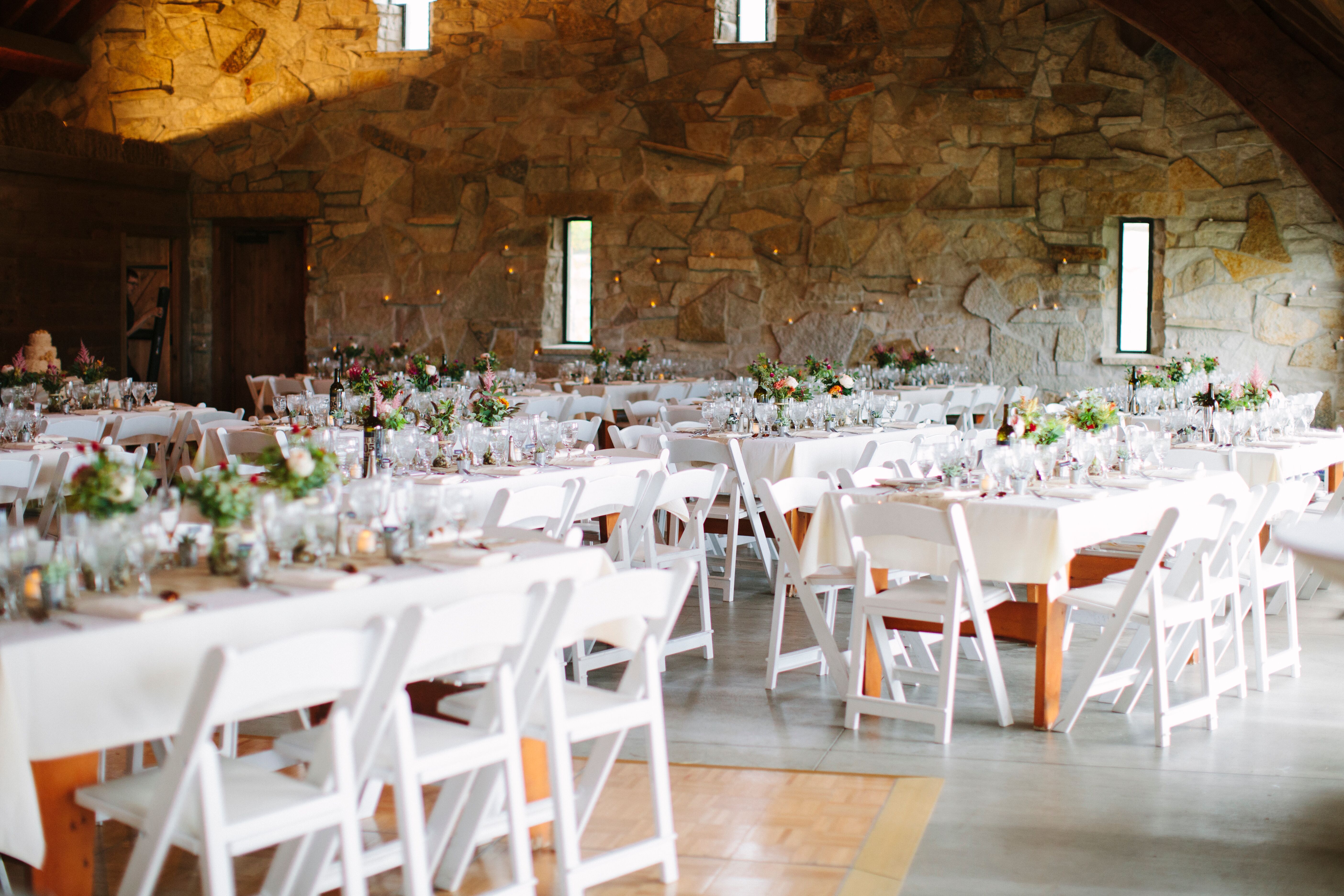 Neutral Irish Barn Reception