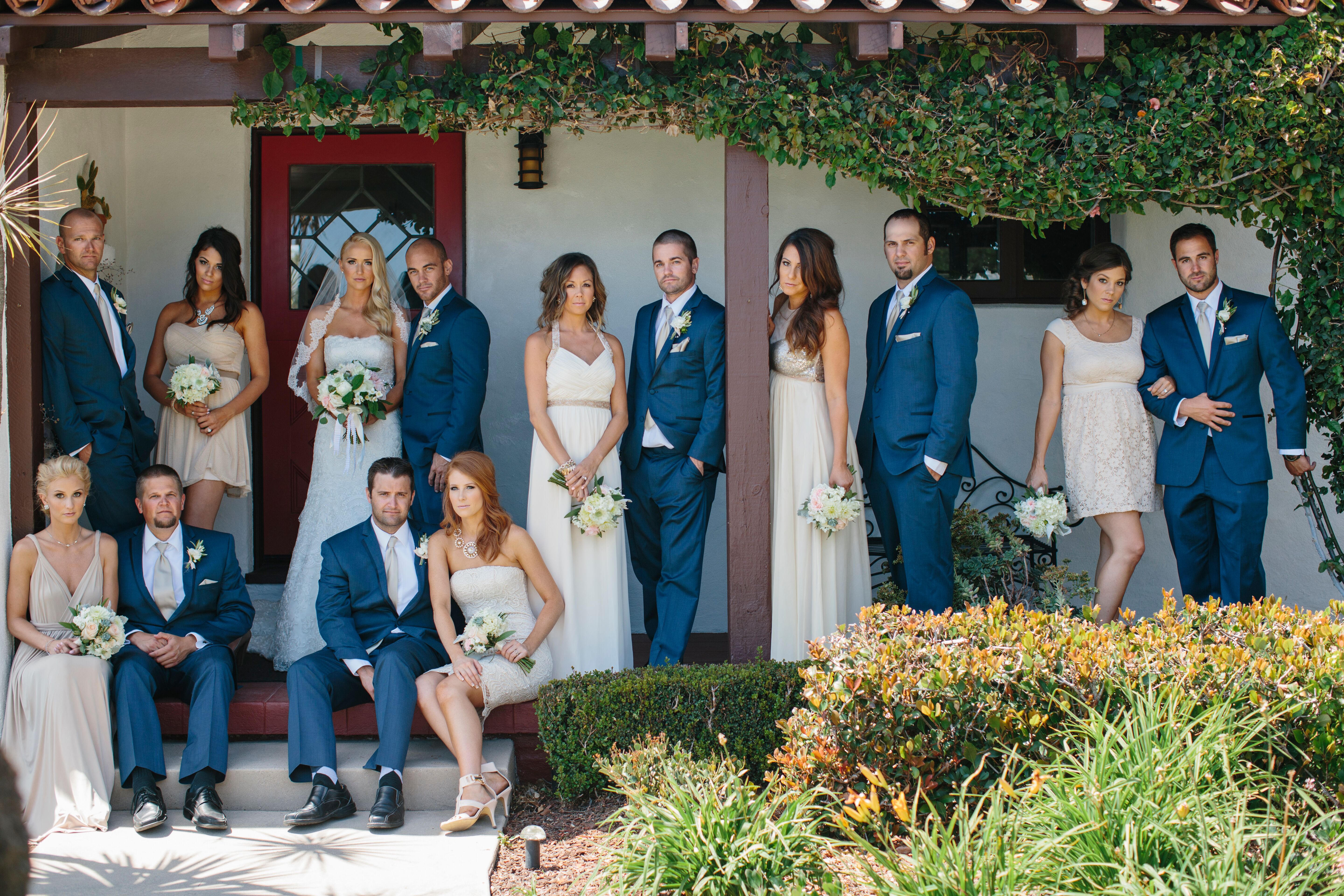 cream bridesmaid dresses