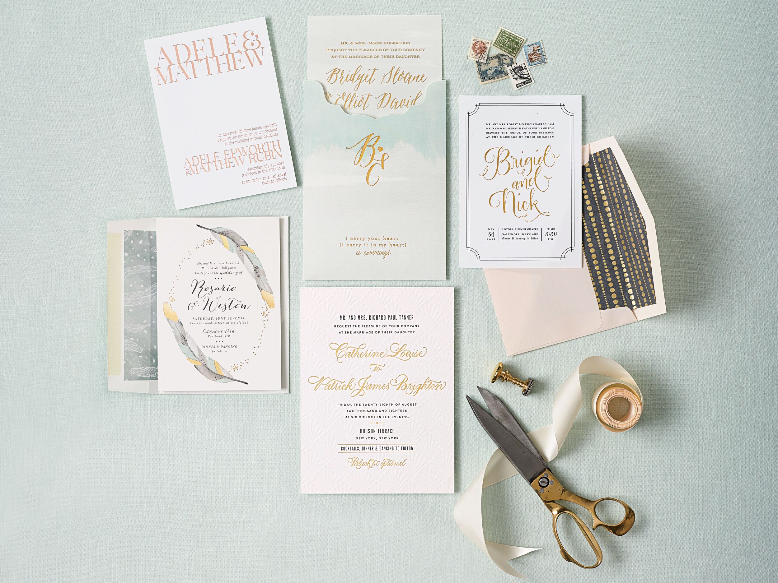 Addressing wedding invitations with long names