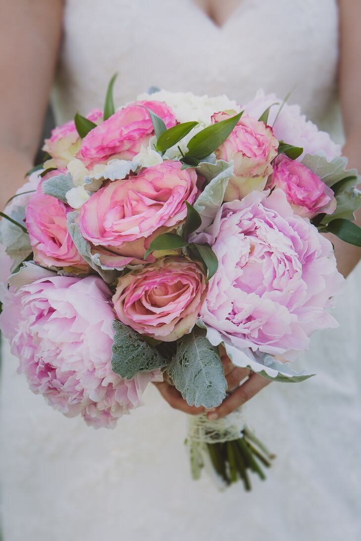 Pink Peony And Rose Bridal Bouquet 4443