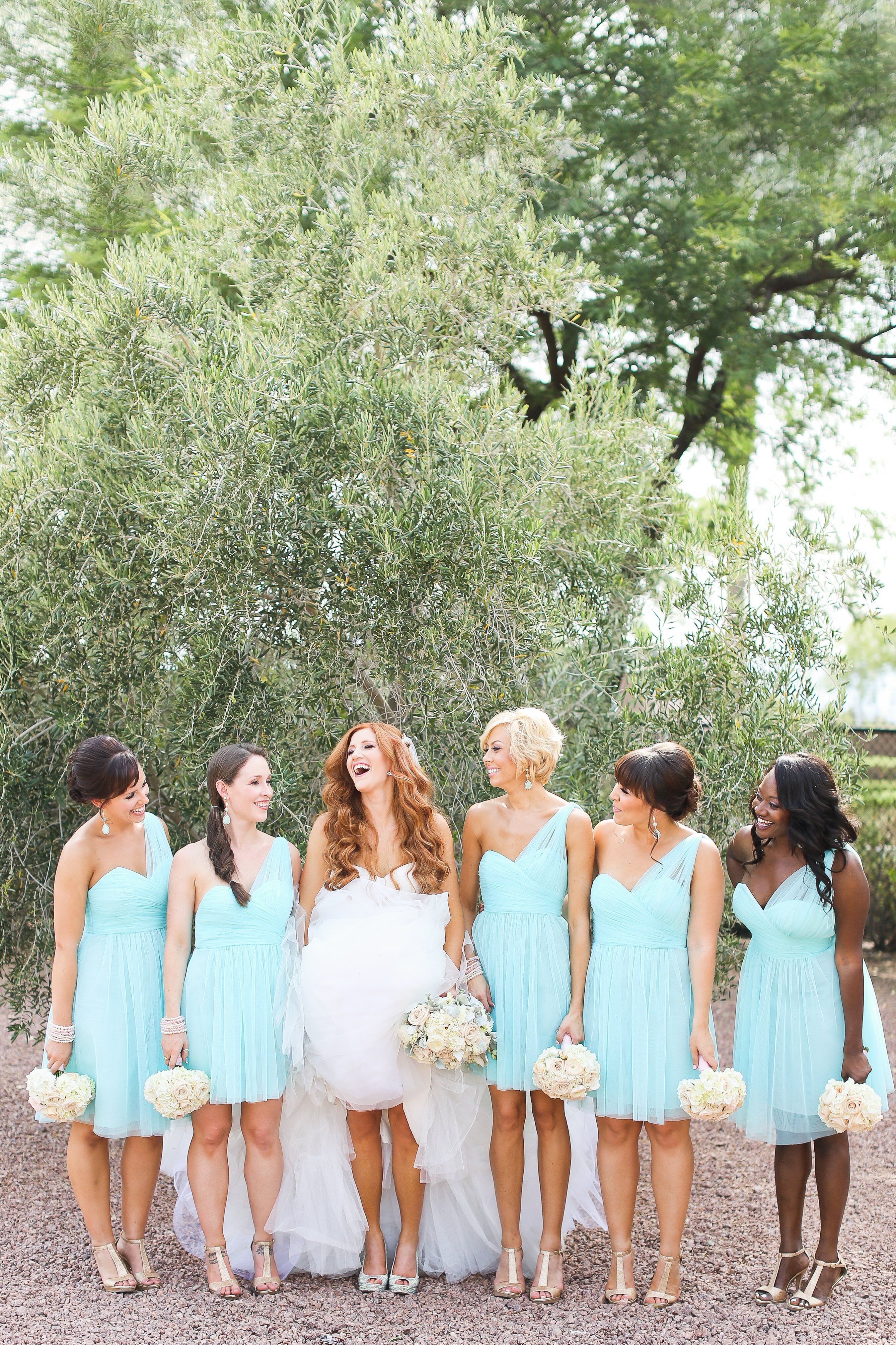pale blue one shoulder dress