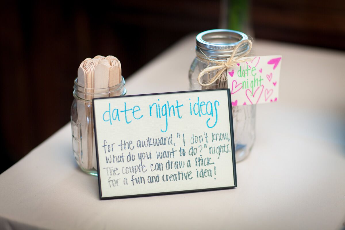 DATE NIGHT IN A JAR, Date Jar Sign, Wedding Sign