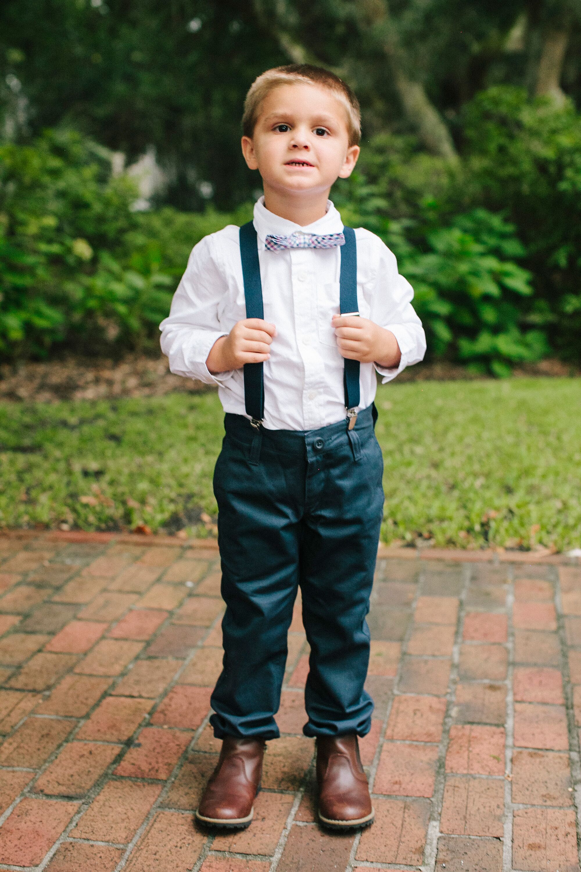 Navy Pants and Bow Tie Ring Bearer Attire