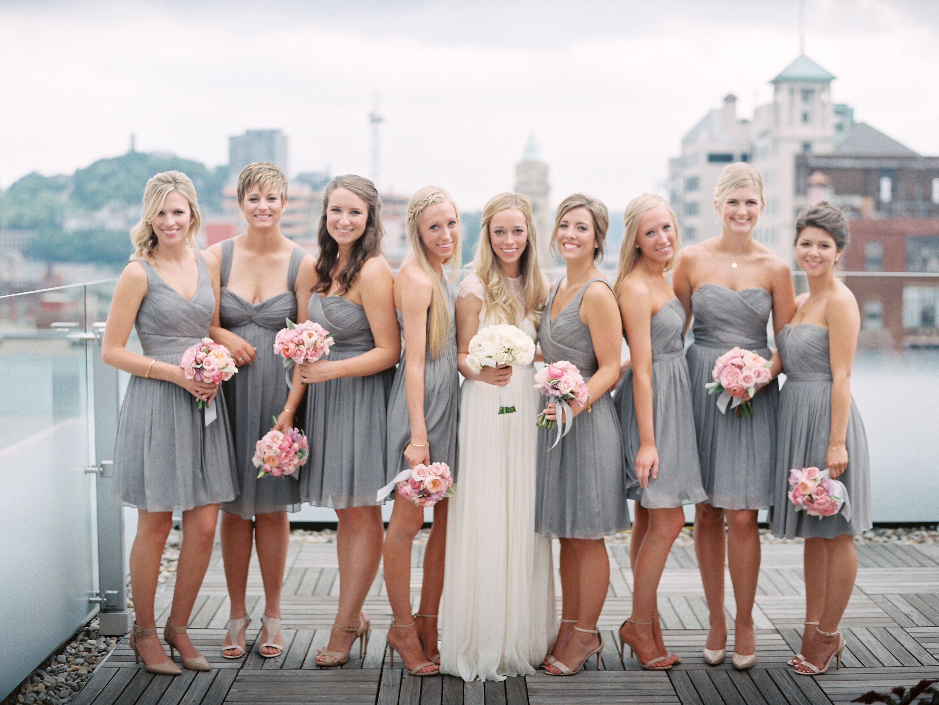 Light gray clearance bridesmaid