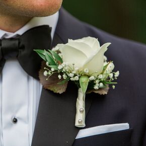 Baby's Breath and White Rose and Hydrangea Centerpieces