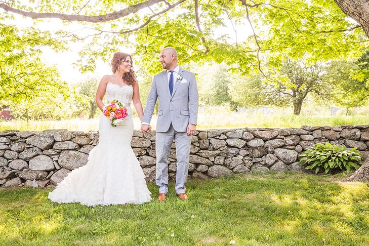 Bride and Groom at the Winvian in Litchfield  Connecticut 