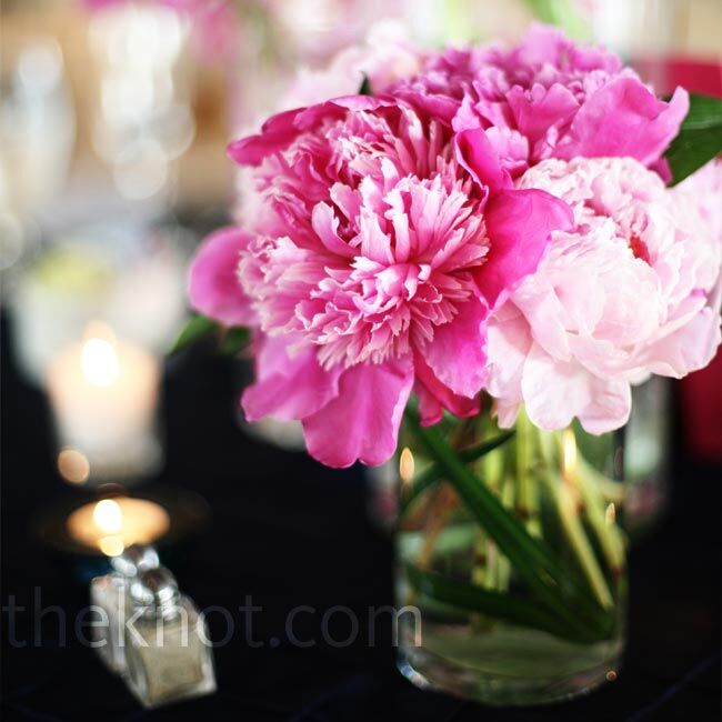 Pink Peony Centerpieces