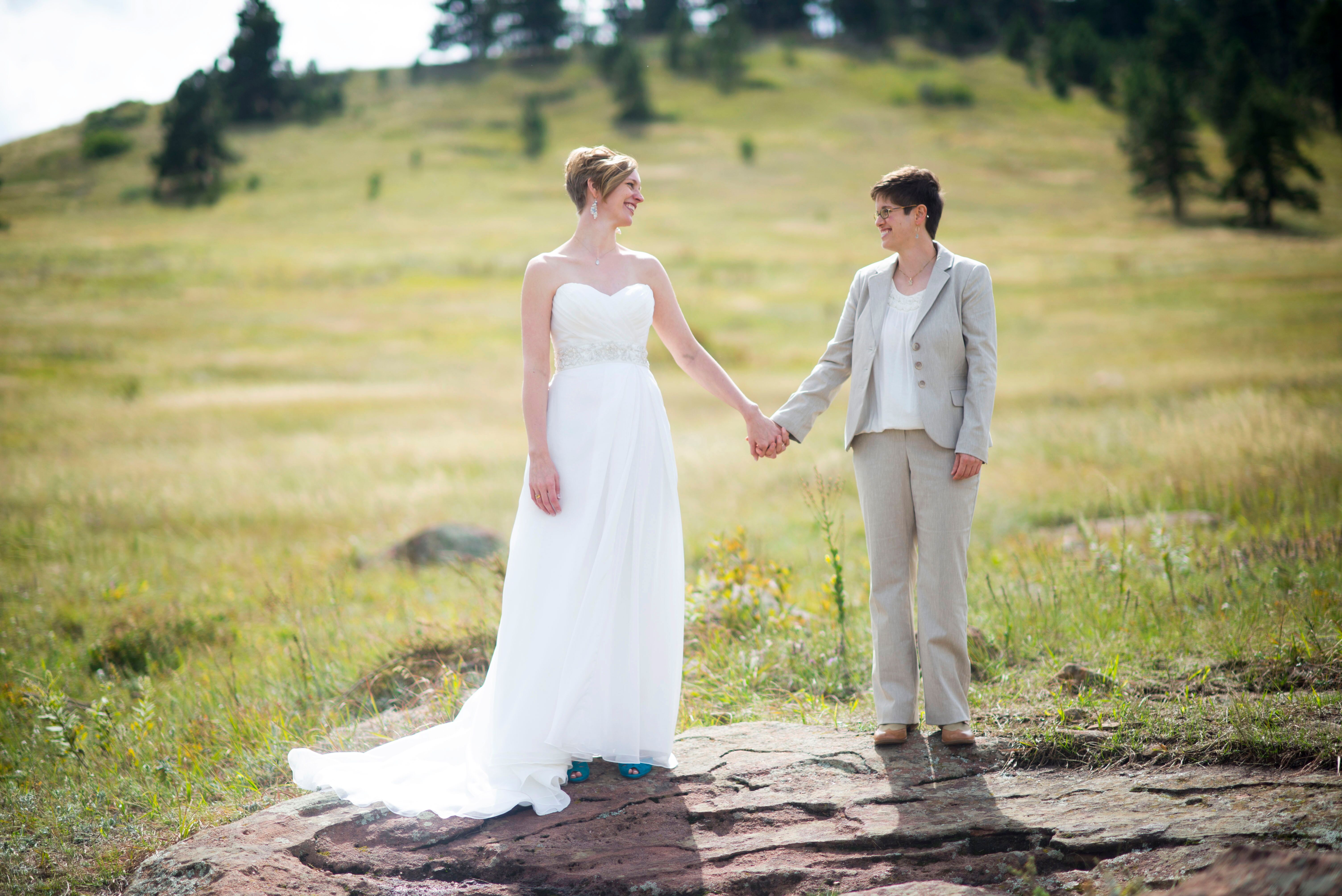 A Simple DIY Wedding at Congregation Har Hashem in Boulder, Colorado