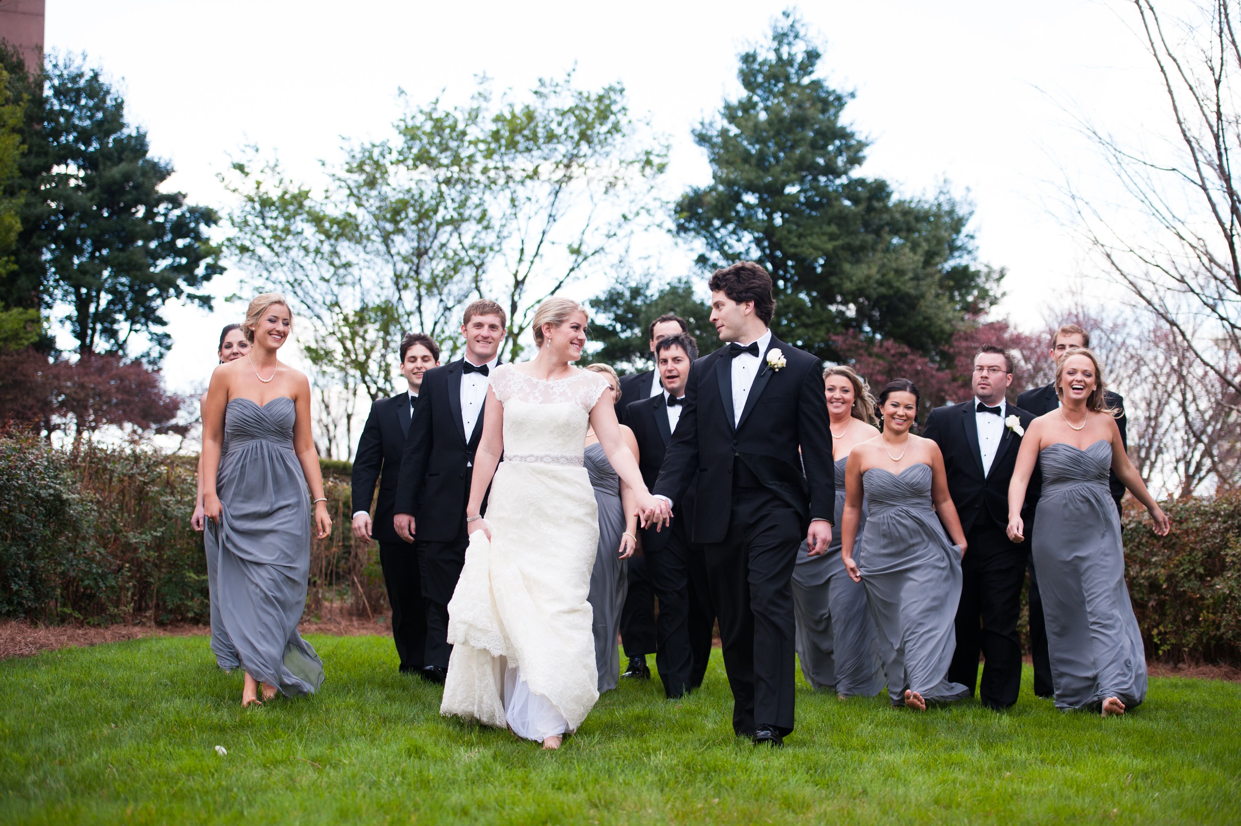 Formal Barefoot Wedding Party