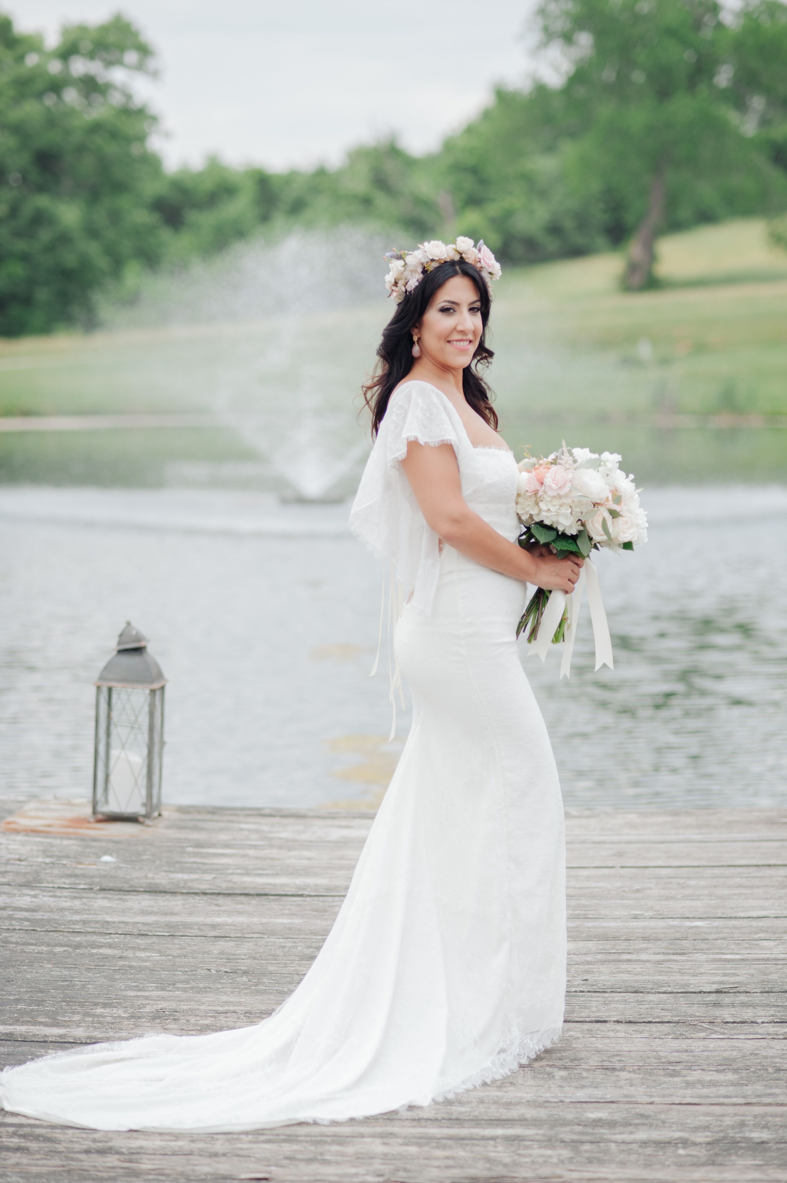 chantilly-lace-wedding-dress-with-flutter-sleeves