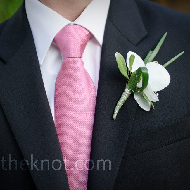 White Orchid Boutonniere