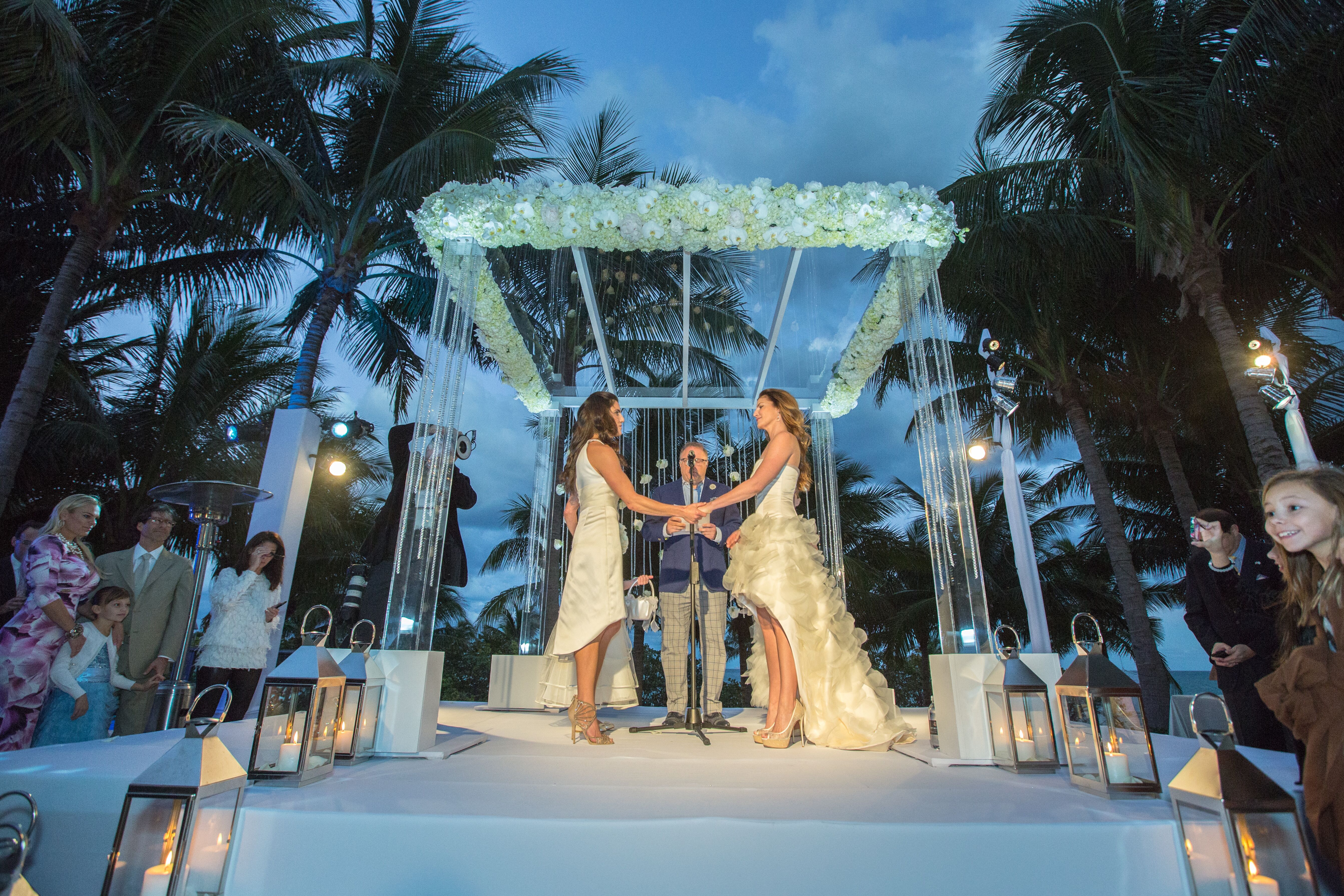 Evening Waterfront St. Regis Bal Harbor Ceremony