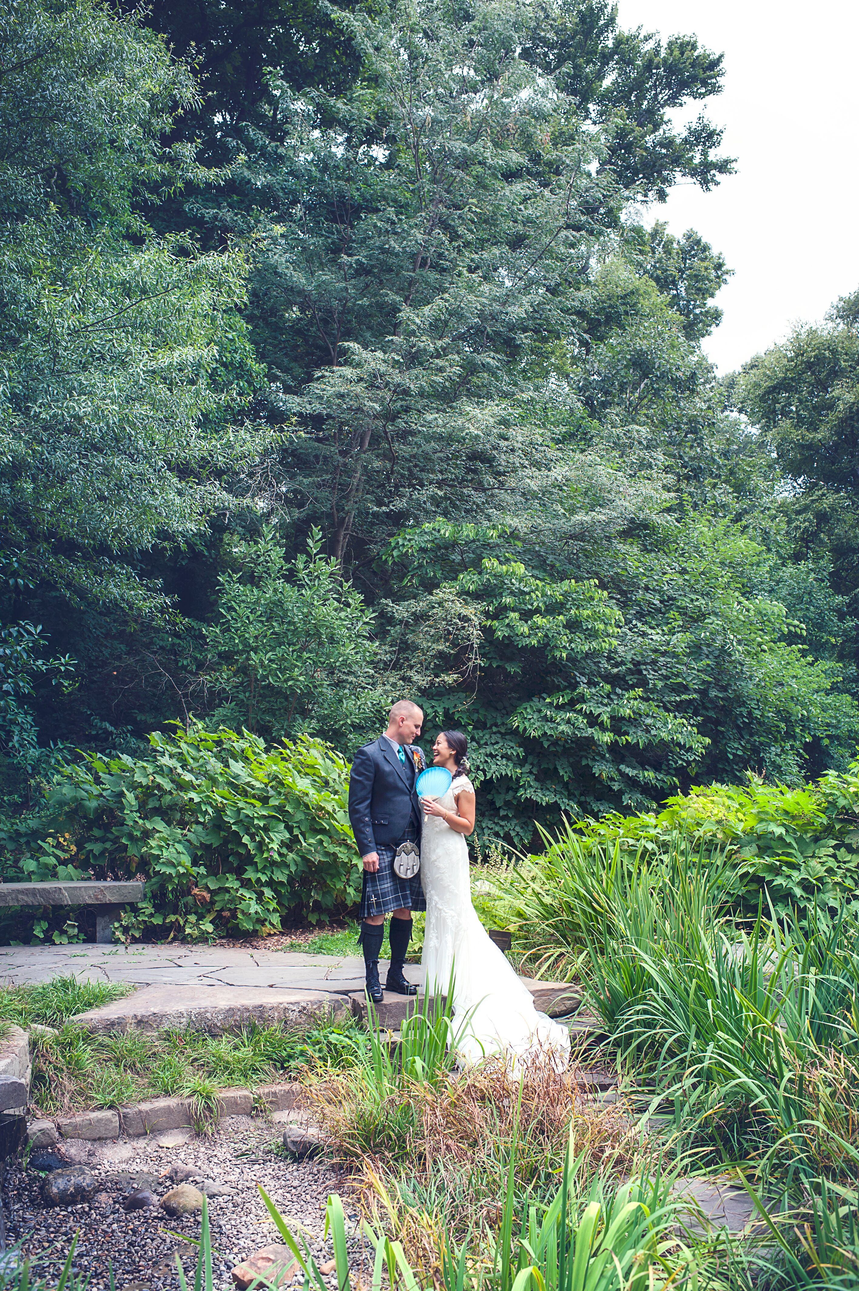 A Wedding With Scottish Flair At Rutgers Gardens In New Brunswick