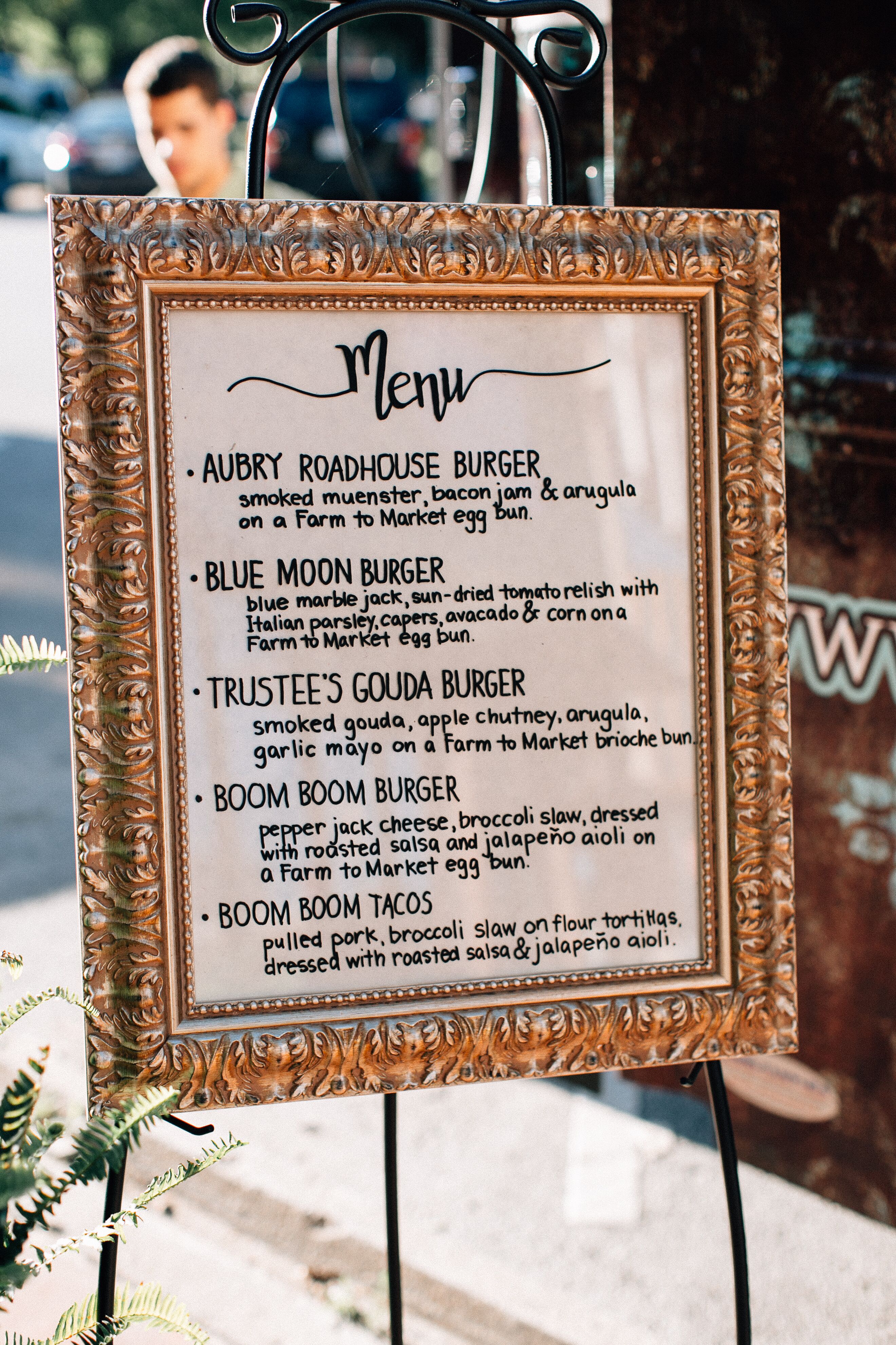 Food Truck Menu