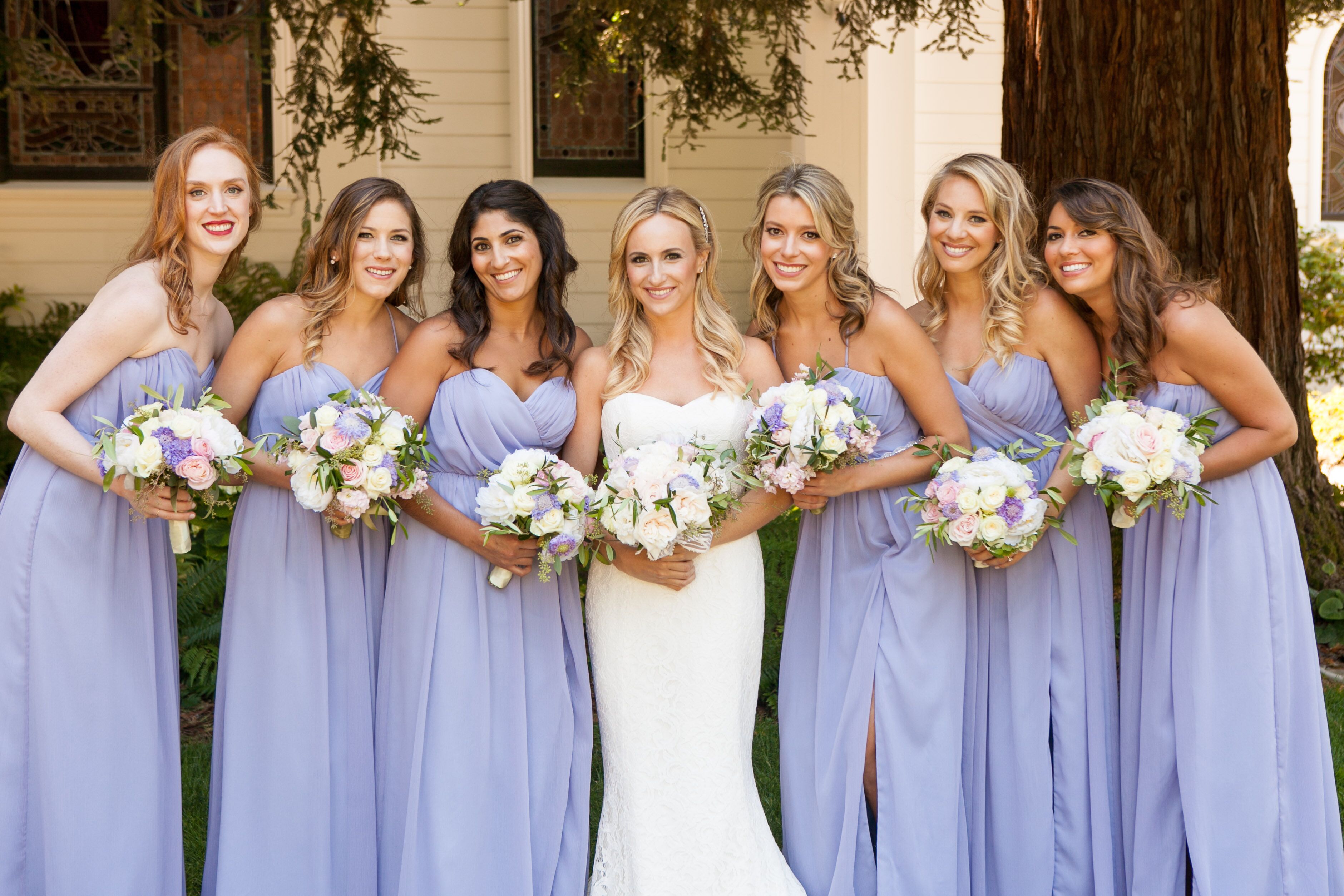 periwinkle bridesmaid dresses