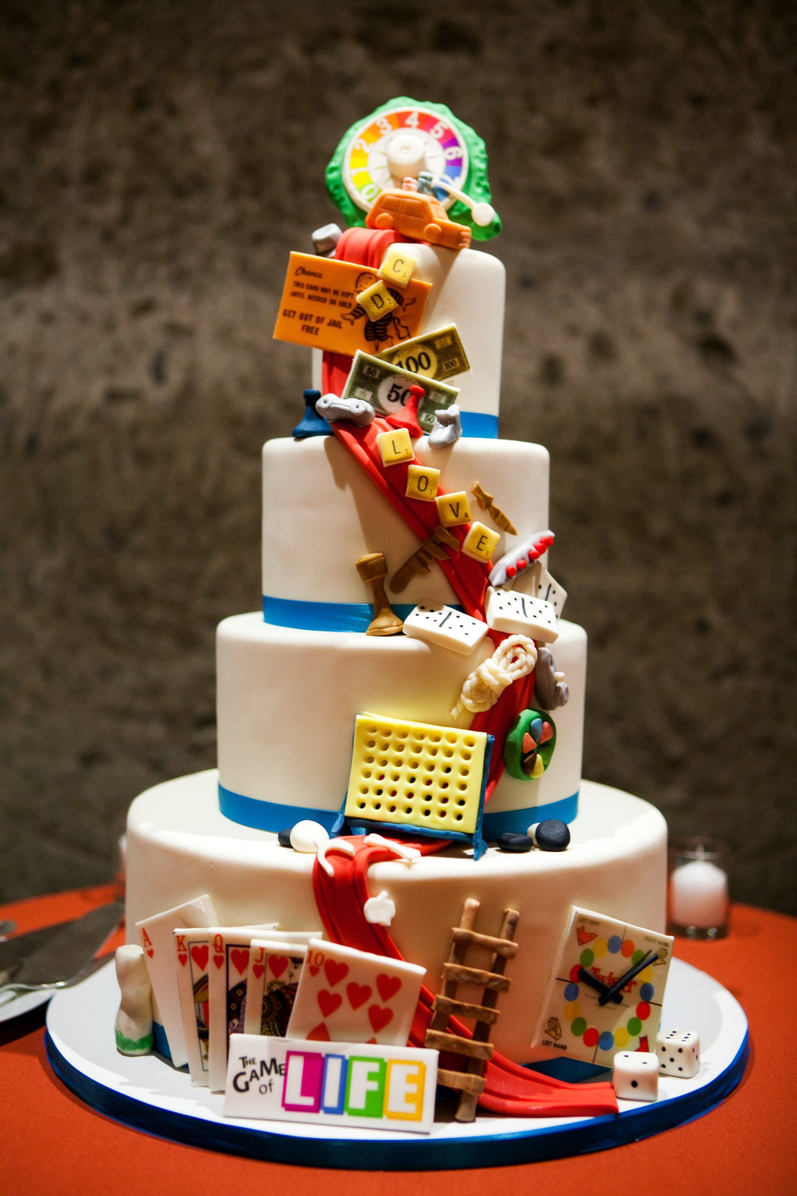 Board Game Wedding Cake