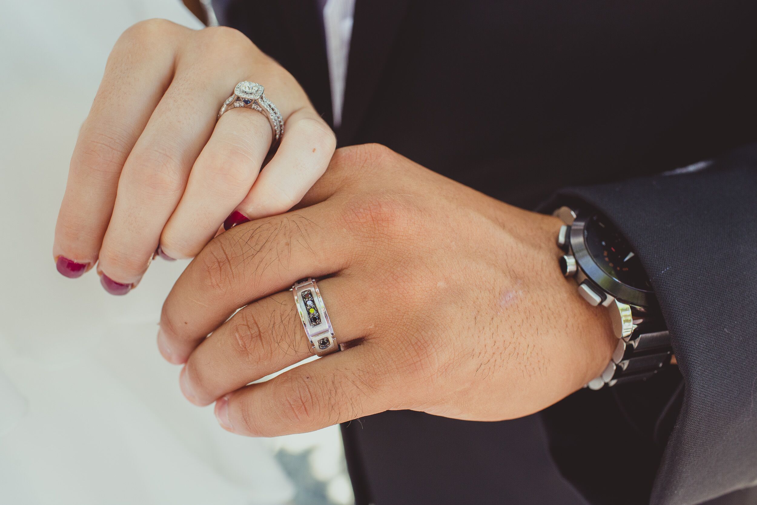  Couple  Engagement  and Wedding Rings 