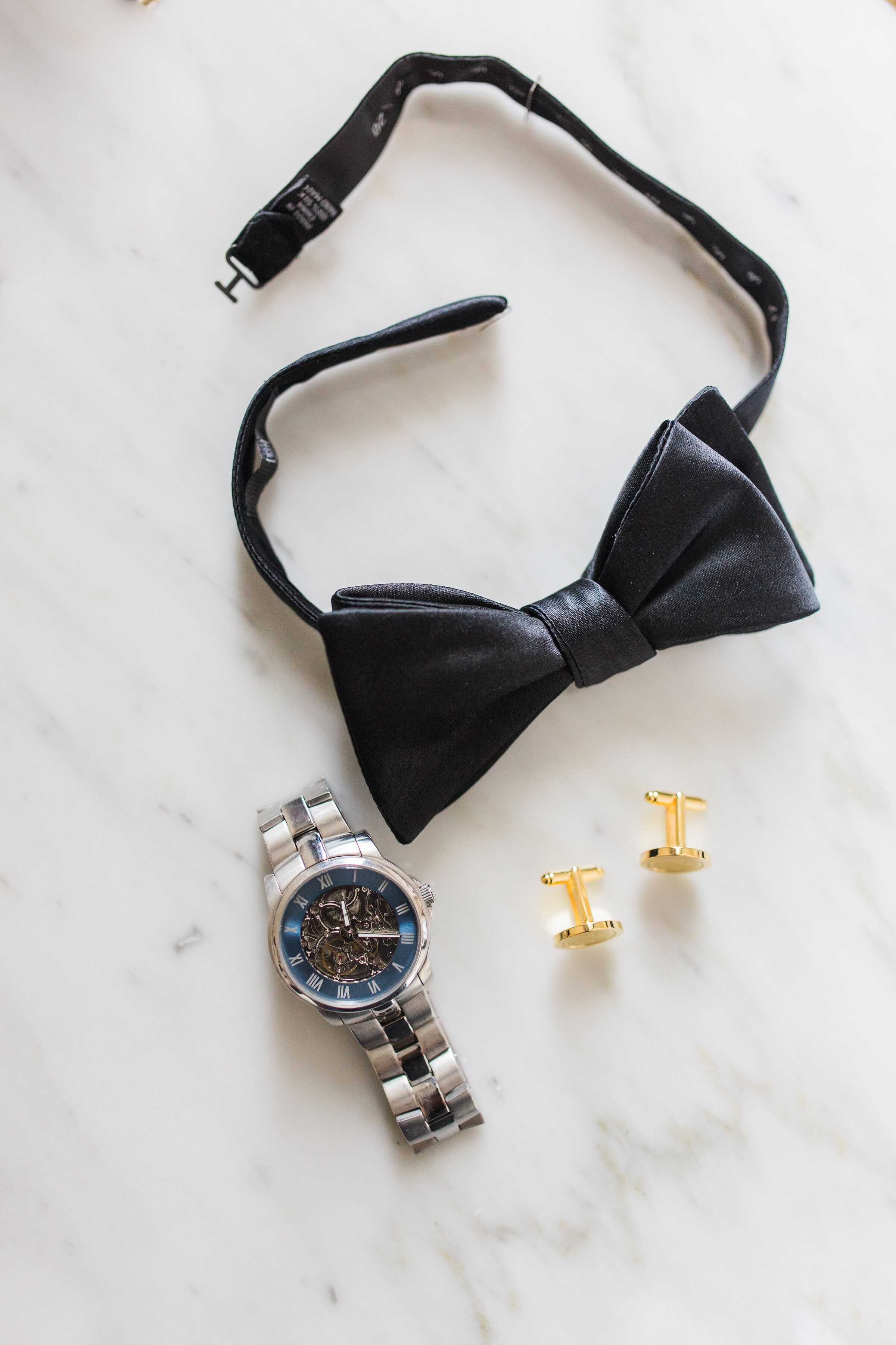 Classic Black-Tie Accessories as Groom's Gift
