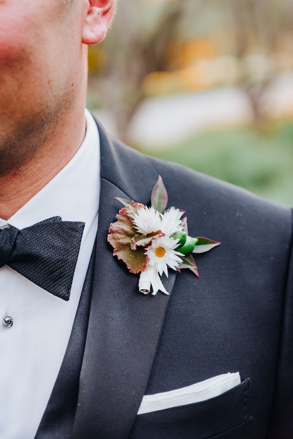 Boho Boutonniere for Men and Corsage Set Groomsmen Wedding 