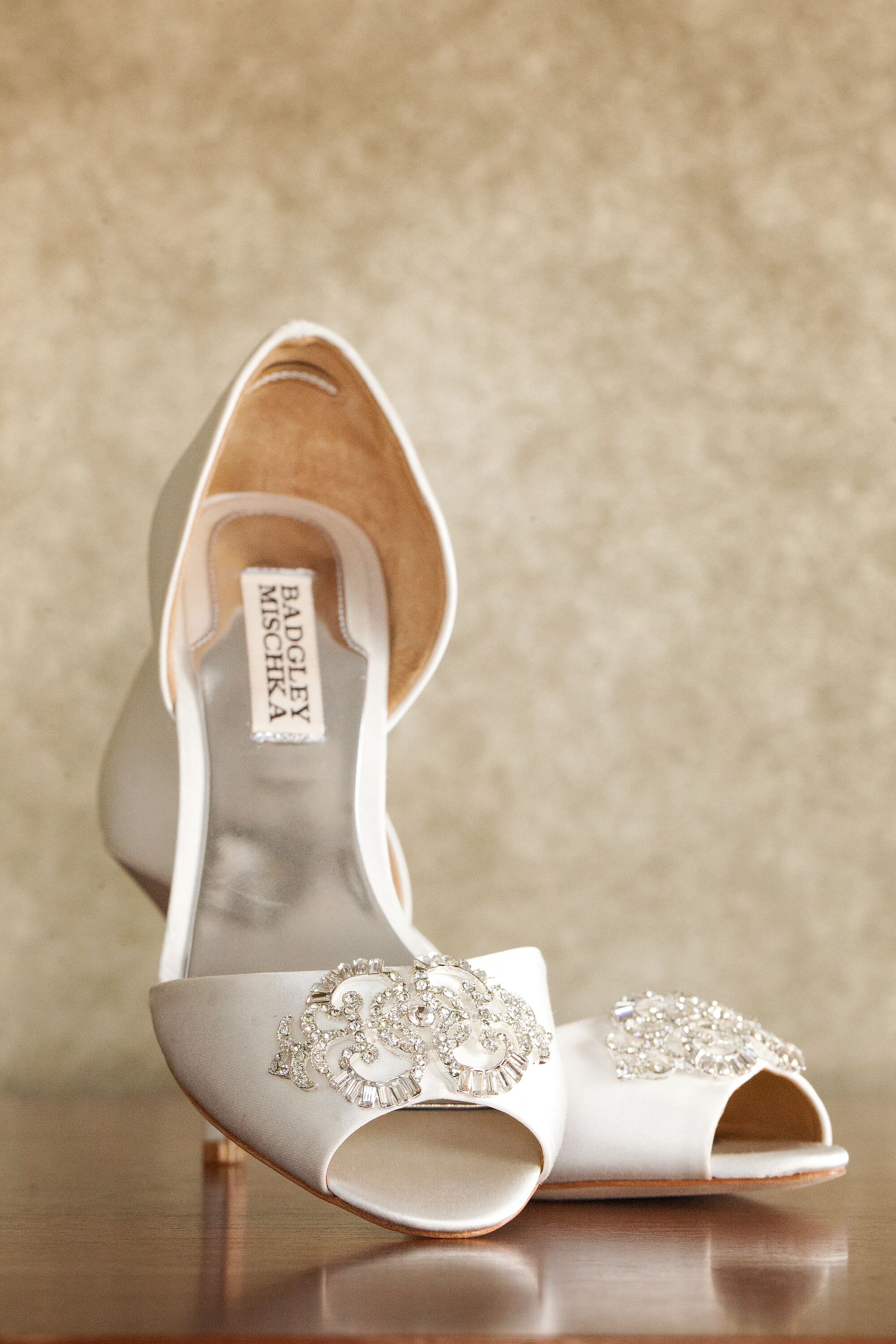 ivory badgley mischka bridal shoes