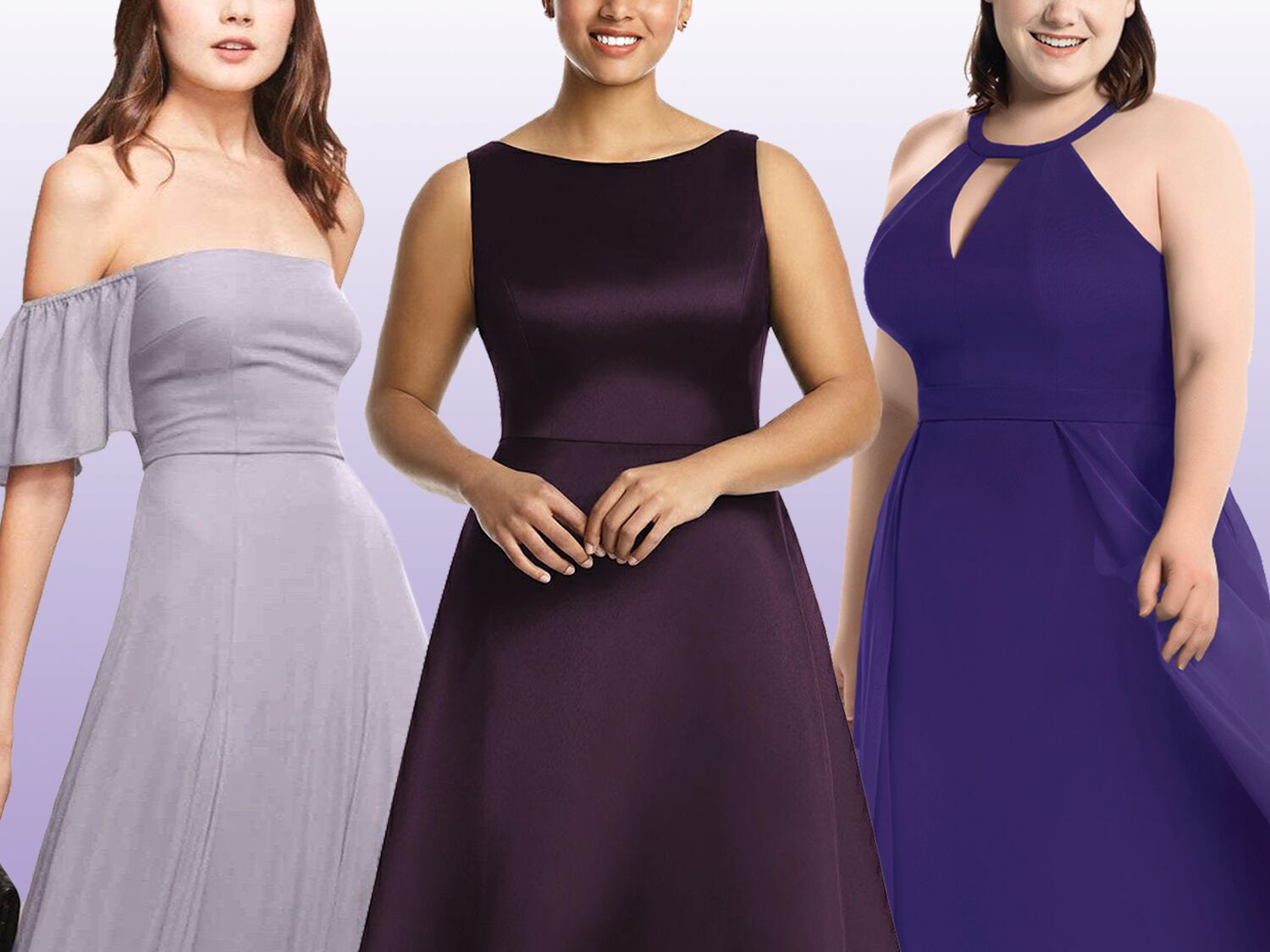 deep plum bridesmaid dresses