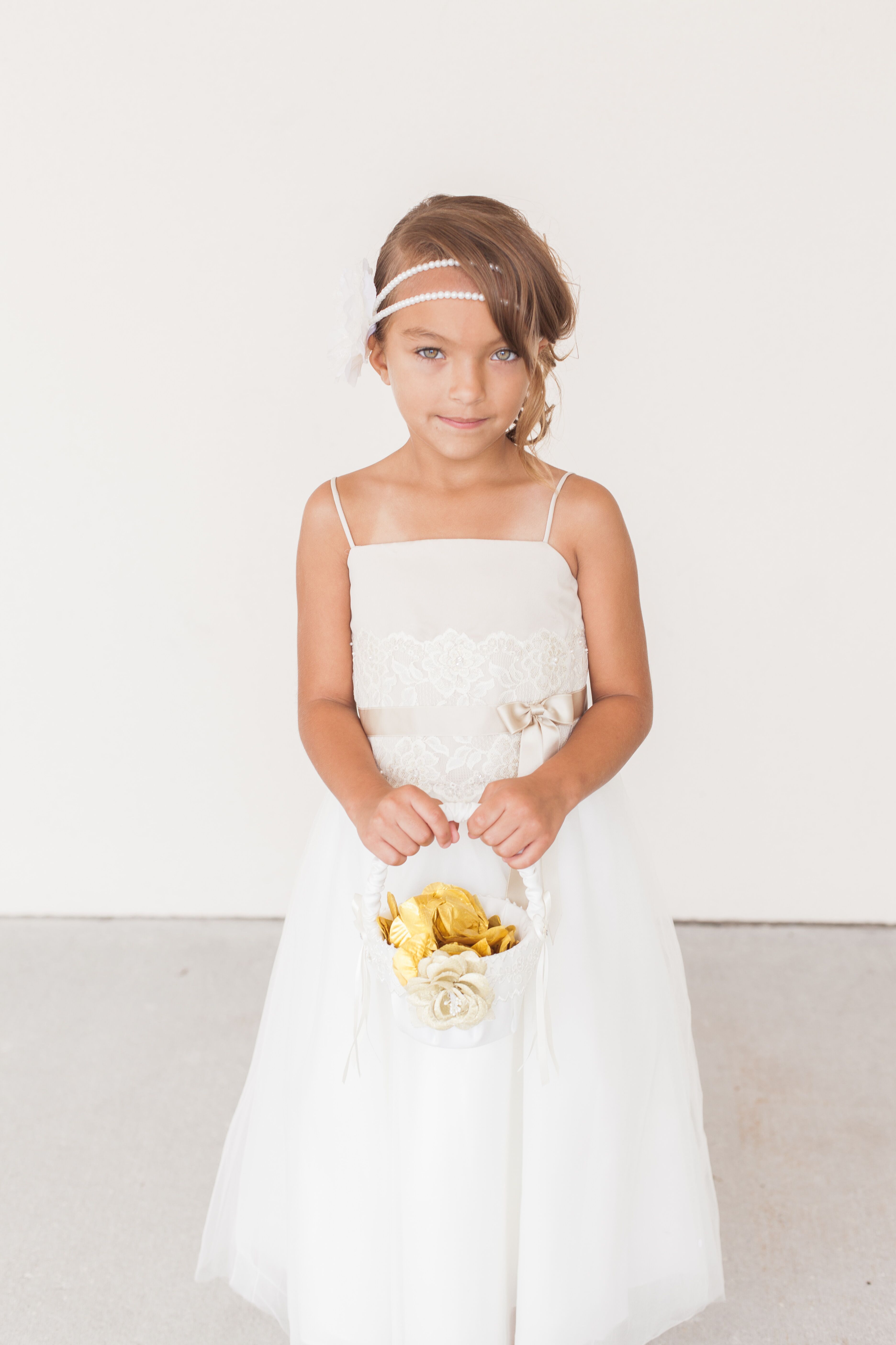 art deco flower girl dress